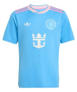 Alternative view of Lionel Messi Inter Miami CF adidas Originals Youth 2025 Third Replica Player Jersey - Blue