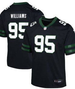 Quinnen Williams New York Jets Nike Youth Alternate Game Jersey - Legacy Black/Green
