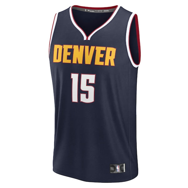 Nikola Jokic Denver Nuggets Fast Break Replica Player Jersey - Icon Edition - Navy - Image 2