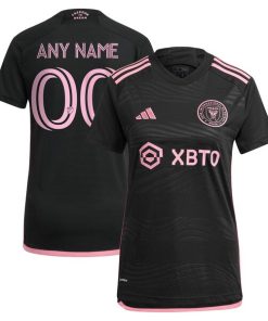 Inter Miami CF adidas Women's 2024 La Noche Replica Custom Jersey - Black