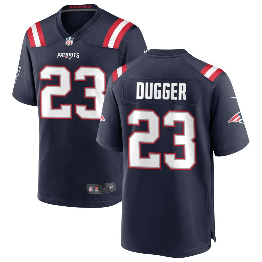 Kyle Dugger New England Patriots Nike Team Game Jersey - Navy
