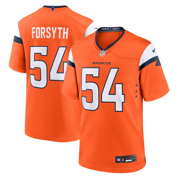 Alex Forsyth Denver Broncos Nike Team Game Jersey - Orange - Image 2