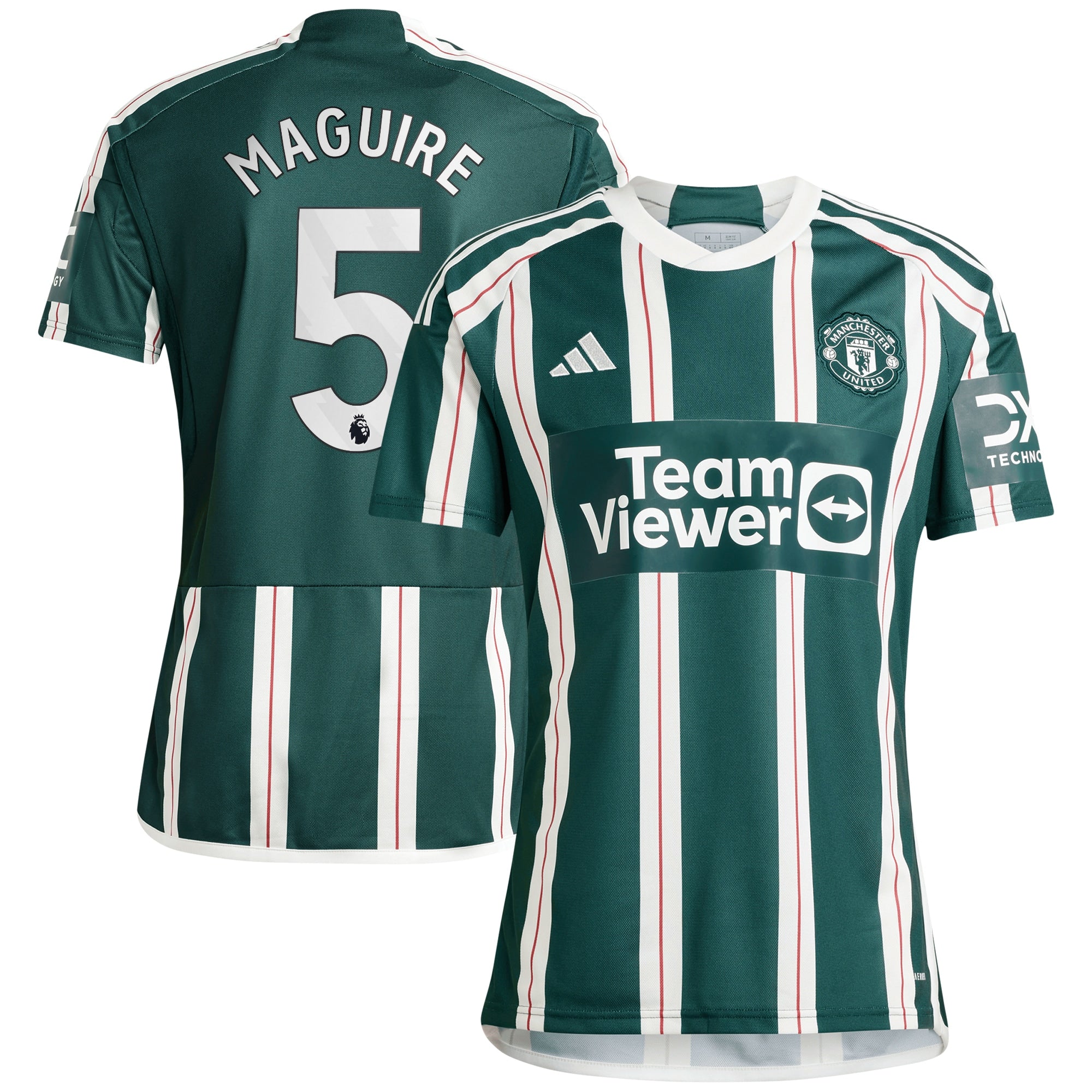 Harry Maguire Manchester United adidas 2023/24 Home Replica Player Jersey - Red/Green - Image 5