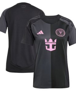 Inter Miami CF adidas Women's 2025 The Fortitude Kit Replica Jersey - Black