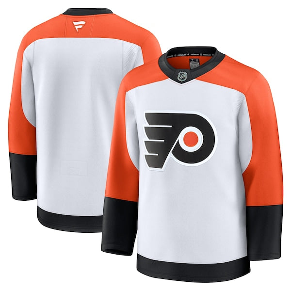 Philadelphia Flyers Away Premium Jersey - White/Burnt Orange/Black