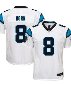 Jaycee Horn Carolina Panthers Nike Youth Game Jersey - White/Blue