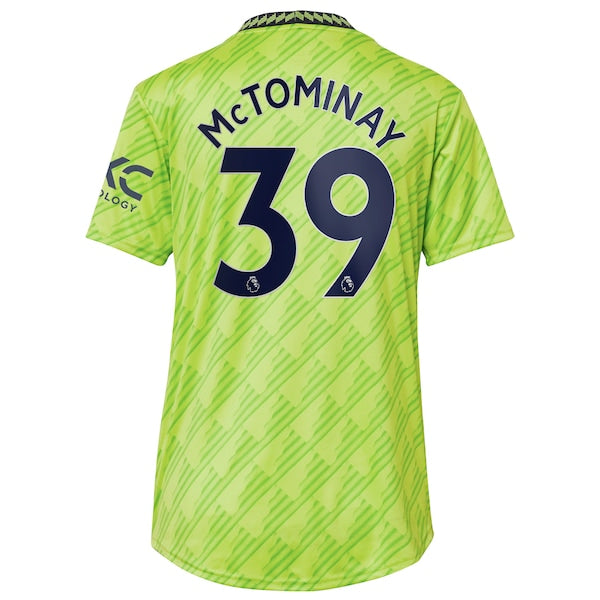 Scott McTominay Manchester United adidas Women's 2022/23 Third Replica Player Jersey - Neon Green - Image 3