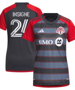 Lorenzo Insigne Toronto FC adidas Women's 2024 Club Kit Replica Player Jersey - Gray
