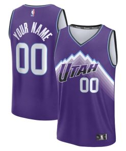 Utah Jazz  Youth Fast Break Replica Custom Jersey - Icon Edition/White/Black