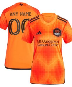 Houston Dynamo FC adidas Women's 2024 El Sol Replica Custom Jersey - Orange