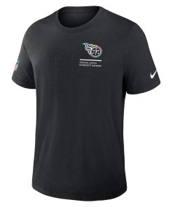 Alternative view of Tennessee Titans Nike 2025 NFL Crucial Catch Tri-Blend Dri-FIT T-Shirt - Black