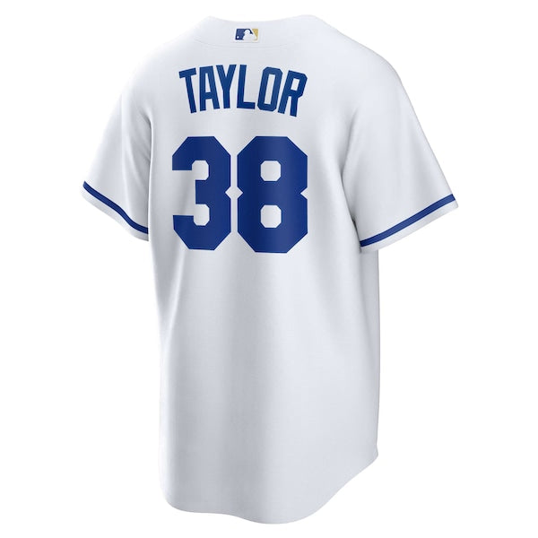 Josh Taylor Kansas City Royals Nike Home Replica Player Jersey - White - Image 4
