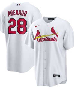 Nolan Arenado St. Louis Cardinals Nike Home Official Replica Player Jersey - White/Cream/Light Blue/Red