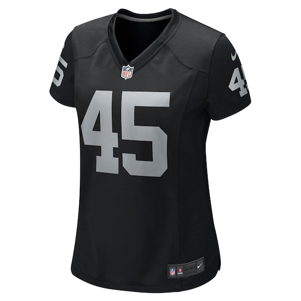 Jaquan Johnson Las Vegas Raiders Nike Women's Game Player Jersey - Black - Image 2