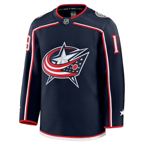 Adam Fantilli Columbus Blue Jackets Home Premium Jersey - Navy - Image 2