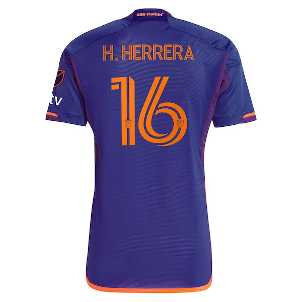 H¨¦ctor Herrera Houston Dynamo FC adidas 2024 Still Holdin' Authentic Player Jersey?¨C Purple - Image 4
