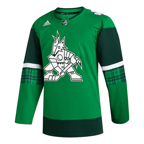 Arizona Coyotes adidas 2023 St. Patrick's Day Primegreen Authentic Jersey - Kelly Green - Image 2
