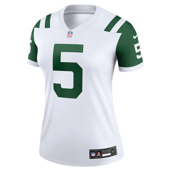 Garrett Wilson New York Jets Nike Women's Classic Alternate Legend Player Jersey - White - Image 2