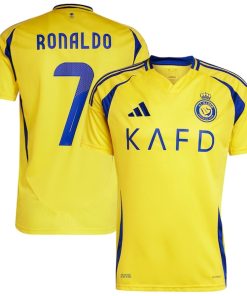 Cristiano Ronaldo Al-Nassr FC adidas 2024/25 Home Replica Player Jersey - Yellow