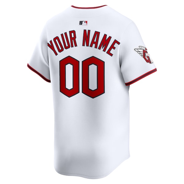 Cleveland Guardians Nike Home Limited Custom Jersey - White - Image 3