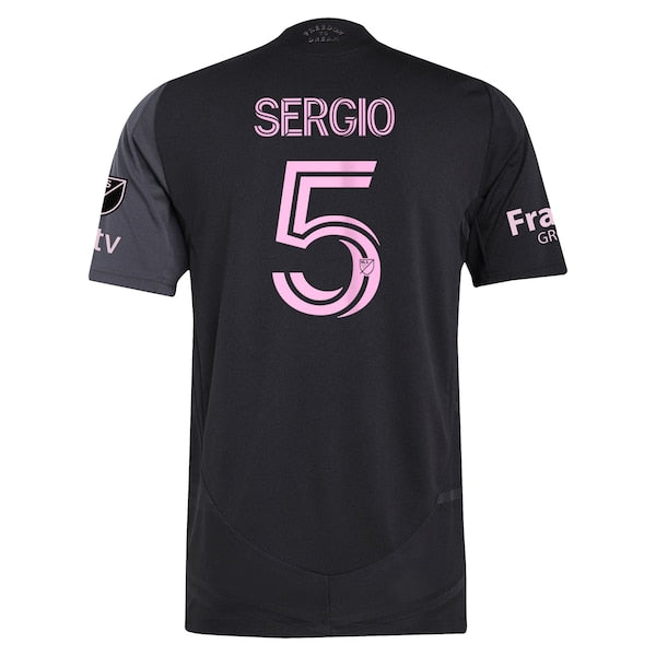 Sergio Busquets Inter Miami CF adidas 2025 The Fortitude Kit Authentic Player Jersey - Black - Image 3