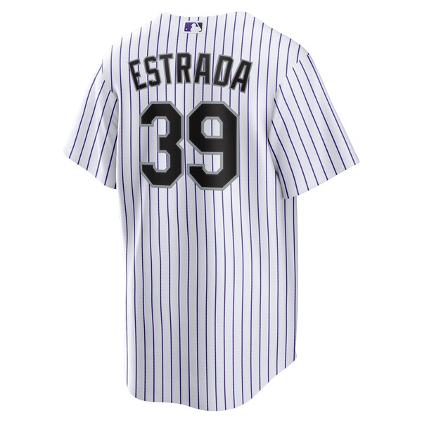 Thairo Estrada Colorado Rockies Nike Home Replica Jersey - White - Image 3