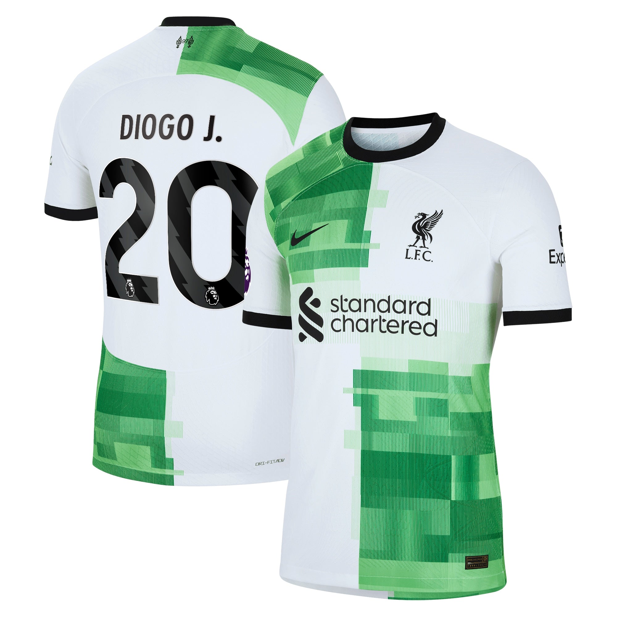 Diogo Jota Liverpool Nike 2023/24 Home Authentic Player Jersey - Red/White - Image 4