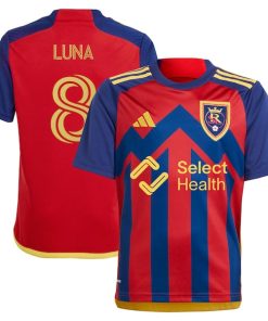 Diego Luna Real Salt Lake adidas Youth 2024 Peak Utah Replica Player Jersey?¨C Red