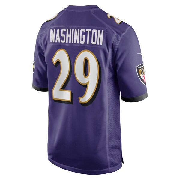 Ar'Darius Washington Baltimore Ravens Nike Player Game Jersey - Purple - Image 3