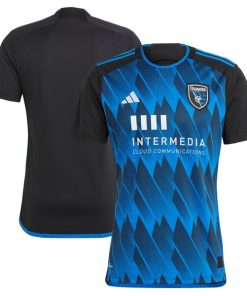 San Jose Earthquakes adidas 2024 Active Fault Jersey Replica Jersey - Blue