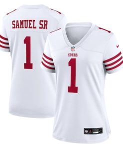 Alternative view of Deebo Samuel Sr San Francisco 49ers Nike Women's Game Jersey - White/Scarlet