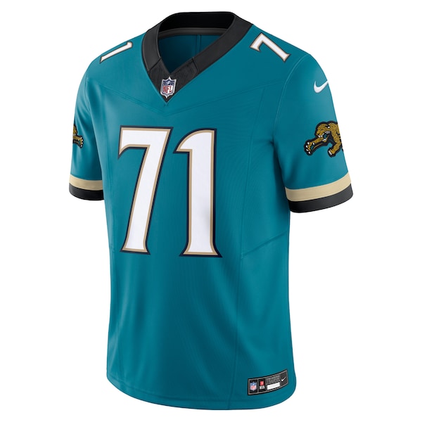 Tony Boselli Jacksonville Jaguars Nike Prowler Throwback Vapor F.U.S.E. Limited Retired Player Jersey - Teal - Image 2