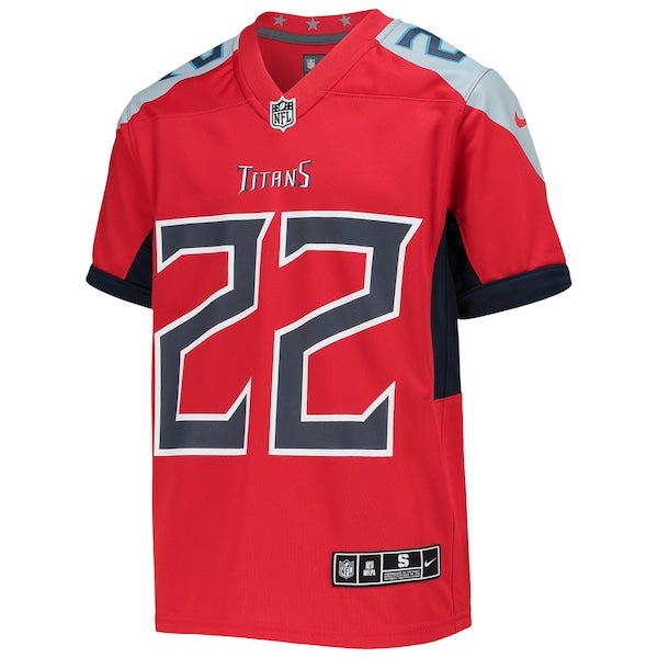 Derrick Henry Tennessee Titans Nike Youth Inverted Team Game Jersey - Red - Image 2
