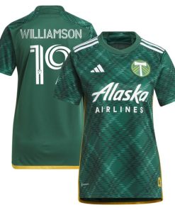 Eryk Williamson Portland Timbers adidas Women's 2024 Portland Plaid Kit Replica Jersey - Green