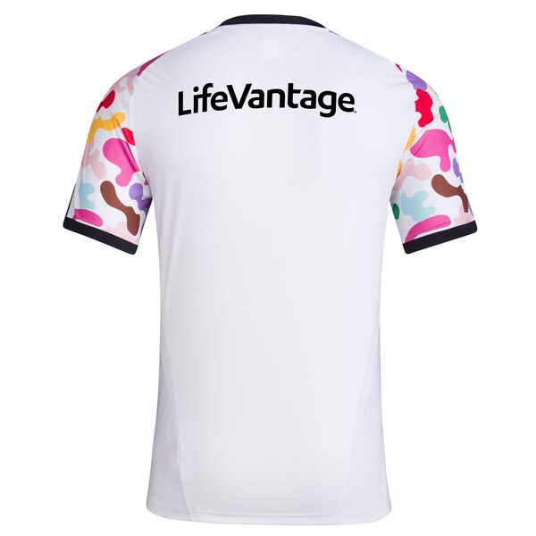Real Salt Lake adidas 2024 Pride Pre-Match Top - White - Image 3