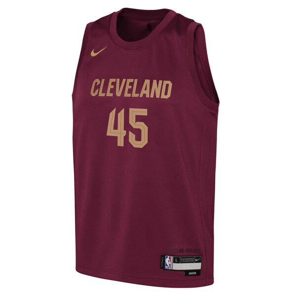 Donovan Mitchell Cleveland Cavaliers Nike Youth Swingman Jersey - Icon Edition - Wine - Image 2