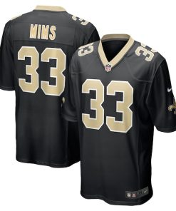 Jordan Mims New Orleans Saints Nike  Game Jersey -  Black