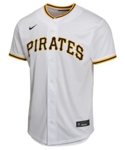 Alternative view of Paul Skenes Pittsburgh Pirates Nike Youth Home Player Game Jersey - White
