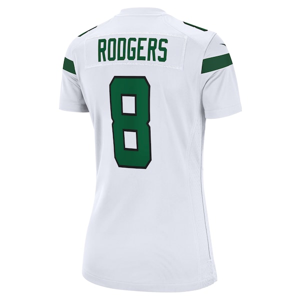 Aaron Rodgers New York Jets Nike Women's Player Jersey - White/Black/Green - Image 4