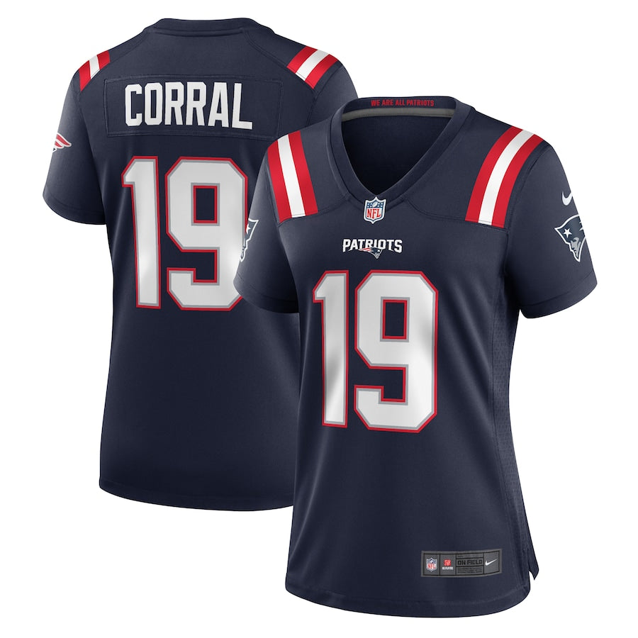 Matt Corral New England Patriots Nike Women's Team Game Jersey - Navy