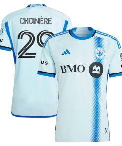 Mathieu Choini¨¨re CF Montreal adidas 2024 La Main Authentic Player Jersey?¨C Light Blue