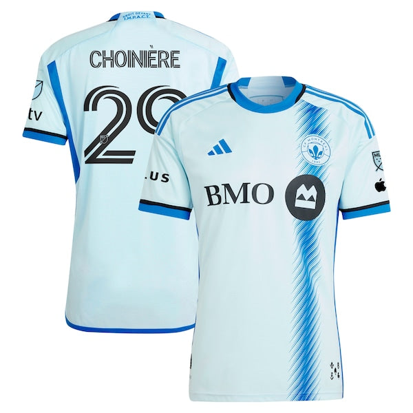 Mathieu Choini¨¨re CF Montreal adidas 2024 La Main Authentic Player Jersey?¨C Light Blue