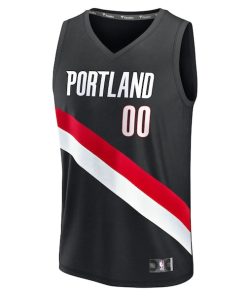 Alternative view of Scoot Henderson Portland Trail Blazers  Youth Fast Break Replica Player Jersey - Icon Edition - Black