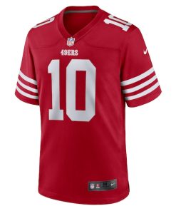 Alternative view of Ronnie Bell San Francisco 49ers Nike Team Game Jersey - Scarlet