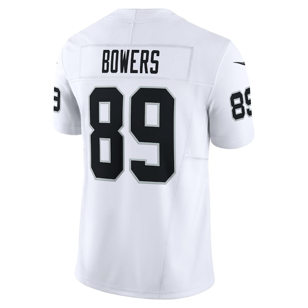 Brock Bowers Las Vegas Raiders Nike Vapor F.U.S.E. Limited Jersey - White - Image 3