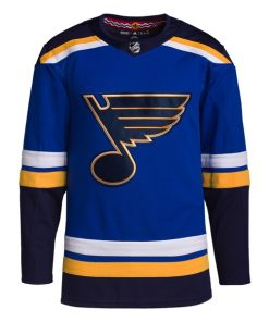 Alternative view of St. Louis Blues adidas Home Authentic Jersey - Royal