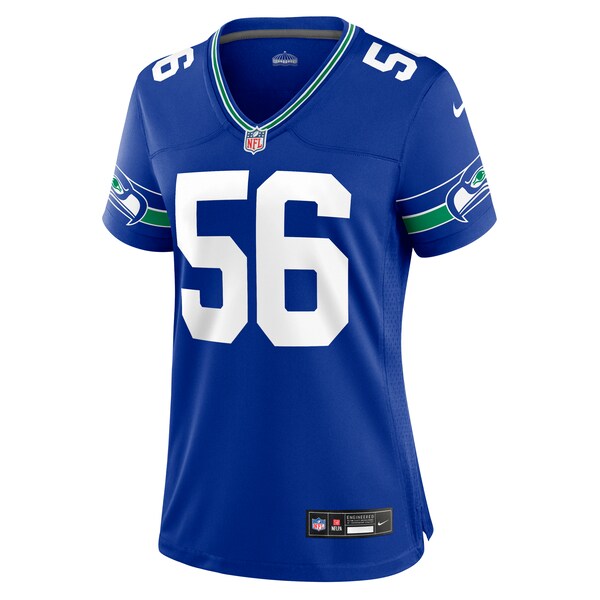 Jordyn Brooks Seattle Seahawks Nike Women's Throwback Player Game Jersey - Royal - Image 2