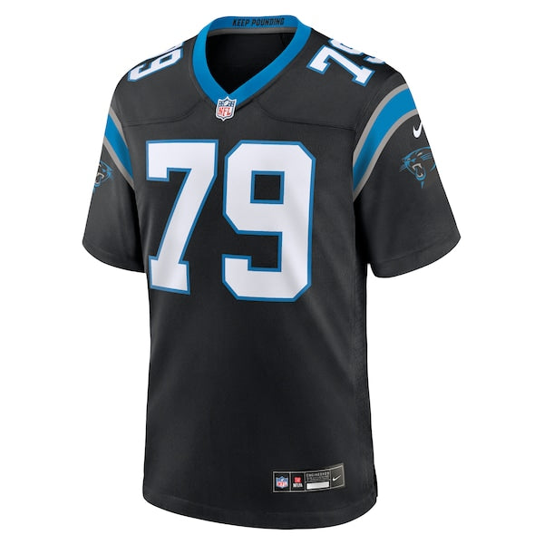 Ikem Ekwonu Carolina Panthers Nike Game Jersey - Black - Image 2