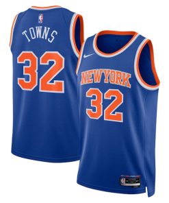 Karl-Anthony Towns New York Knicks Nike Unisex Swingman Jersey - Blue - Icon Edition