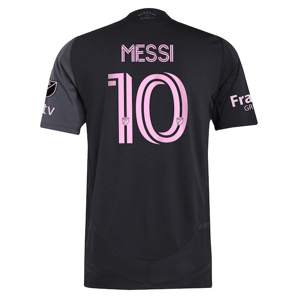 Lionel Messi Inter Miami CF adidas 2025 The Fortitude Kit Authentic Player Jersey - Black/Blue/Light Pink - Image 4